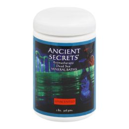 Ancient Secrets Aromatherapy Dead Sea Mineral Baths Unscented - 2 lbs