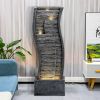 39.3inches Indoor Outdoor Fountain with LED Lights