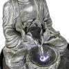 11.1inches Meditation Buddha Water Fountain Relaxing Decor for Home Office