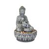 11.1inches Meditation Buddha Water Fountain Relaxing Decor for Home Office