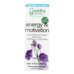 Siddha Cell Salts + Flower Essentials Energy & Motivation - 1 Each - 1 FZ