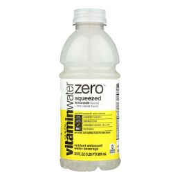 Glaceau Vitamin Water Zero, Squeeze Lemonade - Case of 12 - 20 FZ