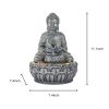 11.1inches Meditation Buddha Water Fountain Relaxing Decor for Home Office