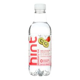 Hint Fruit Water - Strawberry and Kiwi - Case of 12 - 16 Fl oz.