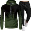 Men's Sweatshirt Tracksuit Pullover Hoodie Jogging Pants 2 Pieces Set