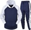 Men's Athletic Hooded Sweater Tracksuit Long-sleeved Pullover Sports Trousers Set