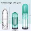 2 in 1 Portable Water Bottle for Dogs Dog Drinking Bowl for Small Large Dogs Feeding Water Dispenser Cat Dogs Outdoor Bottles