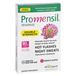 Promensil Menopause - Double Strength - Relief Hot Flashes Night Sweats - 30 Tablets (SKU: 1637230)