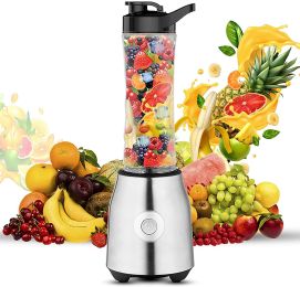 Professional Blender Electric Blenders Countertop Soup Smoothie Shake Mixer Food Blend Grind 5 Core 5C 521 (size: 1 Bottle)