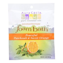 Aura Cacia - Foam Bath Peaceful Patchouli and Sweet Orange - 2.5 oz - Case of 6 (SKU: 682393)