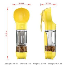 Dog Water Bottle (Color: Yellow)