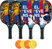 Glass Fiber Pickleball Composite Multi-Color Outdoor Ball Game Sets 2 New