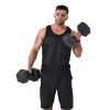 (Total 44lbs; 22lbs each) Weights dumbbells set; Dumbbells for for Men; Women - Vinyl Dumbbell Set for Gym; Home Workout. Pair; black