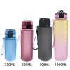 Outdoor gradient tritan large capacity plastic straw sports water cup portable fitness water bottle space cup wholesale