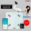 Smart Digital Bathroom Weighing Scale with Body Fat and Water Weight for People; Bluetooth BMI Electronic Body Analyzer Machine; 400 lbs.5 Core